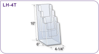 Four Tiered Acrylic Literature Holder