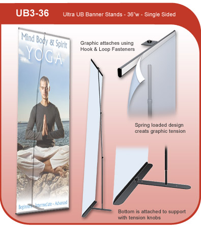 Ultra UB Banner Display Stand - Single Sided