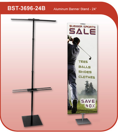 Aluminum Banner Display Stand