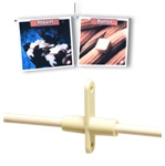 8900-7206W - 2-Dowel Suspended Straight Mobile-System with Mini-Twist On & Hook & Cord