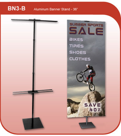 Aluminum Sign and Banner Stand