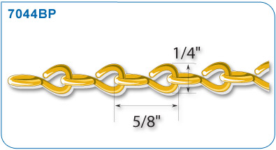 Brass Plated Display Chain