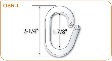 Plastic Oval Split Ring