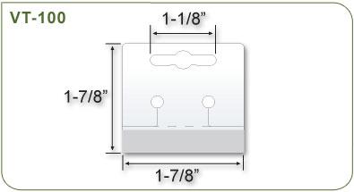 Reversible Hang Tab Size