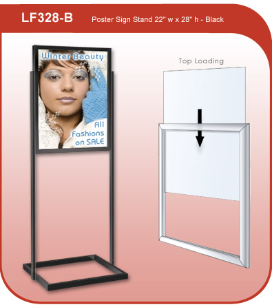 Poster Sign Stand - Black