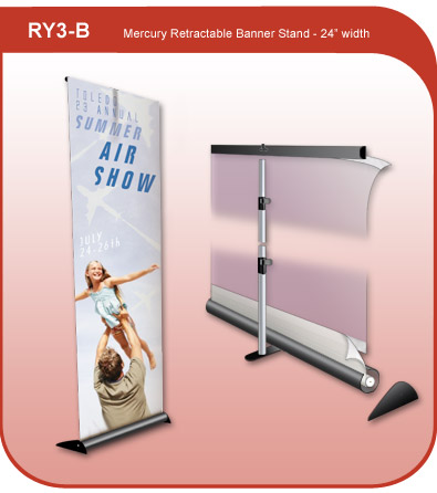 Retractable Banner Display Stand