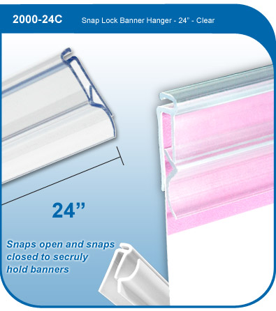 Snap-Lock Plastic Banner Hanger