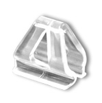 2001CC - Aluminum Banner and Poster Hanger Mounting Clip, Clear Plastic