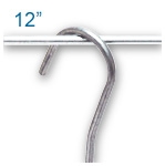 Steel Double C-Hooks 12" Length 4012C2