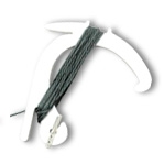 Hook & Cord display mount 6' Black Cord w/ barbed end 7006B