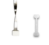 ALT3-2 - 3 inch Aluminum-Twist Sign and Ticket Holders with 2 Adhesive Pads