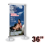 AST3-S - Apollo Snapgraphics Display Stand - 36 inch - Silver