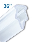 BH-36 - 36 inch Clamping-Style Banner and Poster Hanger in Clear Plastic