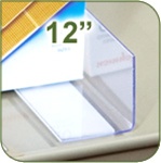 DSD-12 - 12 inch Clear Display and Shelf Merchandising Divider System