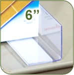 DSD-6 - 6 inch Clear Display and Shelf Merchandising Divider System