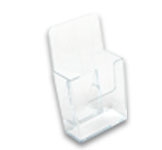 Acrylic Literature Holders Brochure Holder Clear Free-Standing  -  4 in. w x 7 in. h - EBH-4