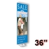 GS3-S - Gripgraphics Banner Display Stand - 36 inch - Silver
