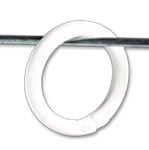 PSR-1W - 1" White Plastic Snap Display Ring