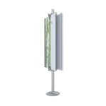 Double Sided Clamp Stand - Silver - VCST2-S